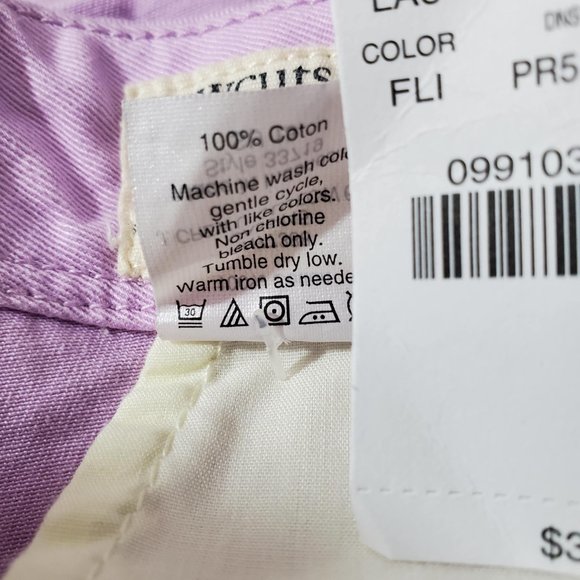 Crewcuts by J. Crew Girls Purple Lavender Chino Shorts NWT Size 12 - Picture 5 of 5